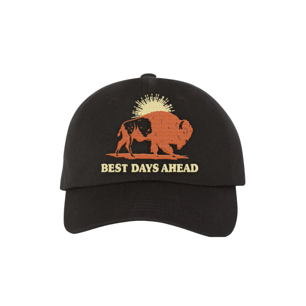 Black cap with a Regen logo and 'Best Days Ahead' text on a white background