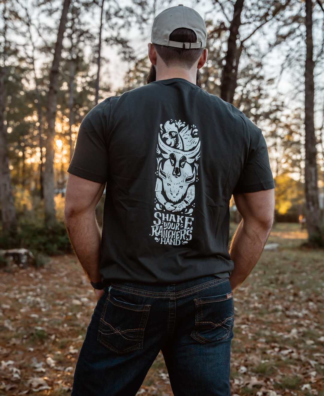 Longhorn Rancher's Handshake Tee - The Regenaissance
