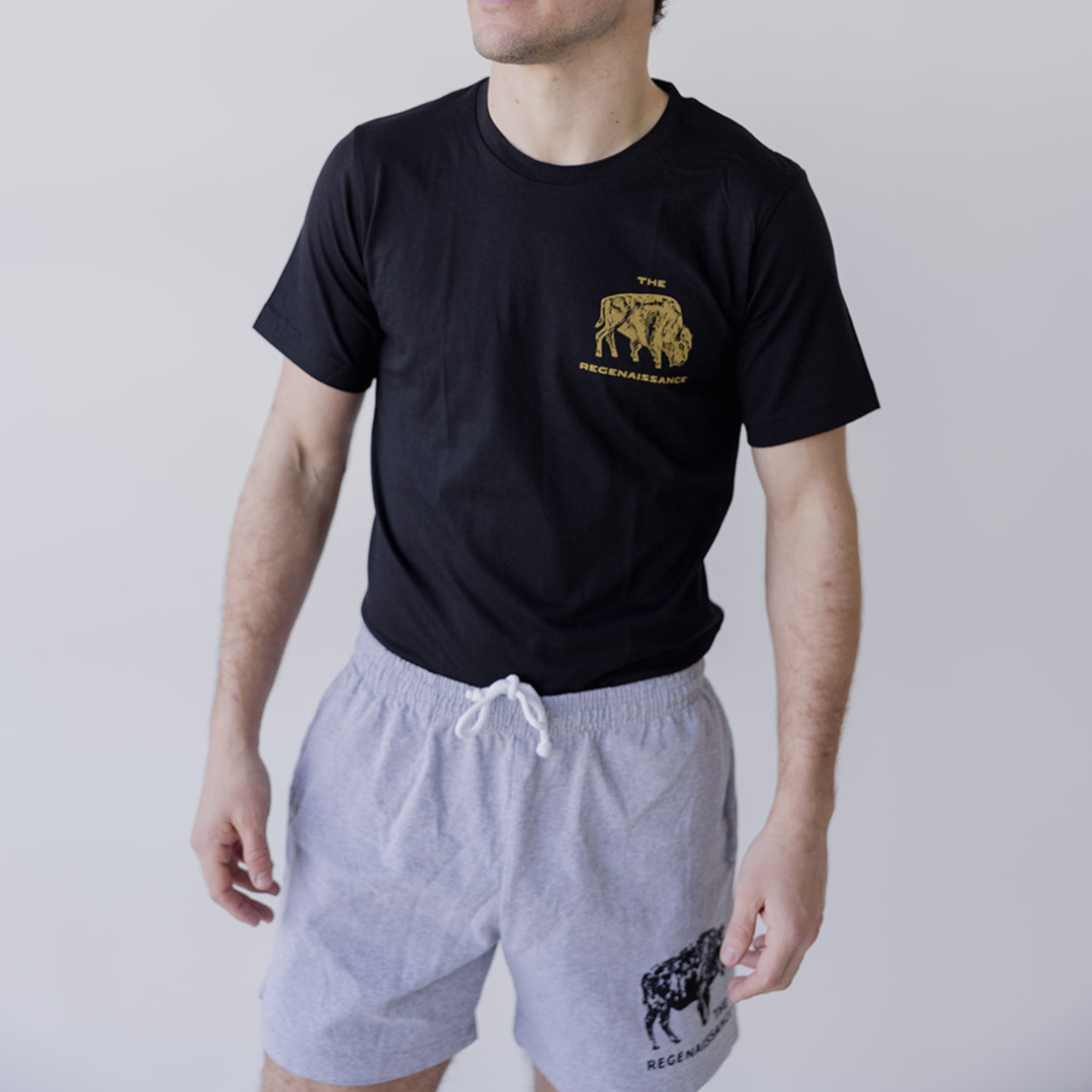 Bison Rancher's Handshake Tee