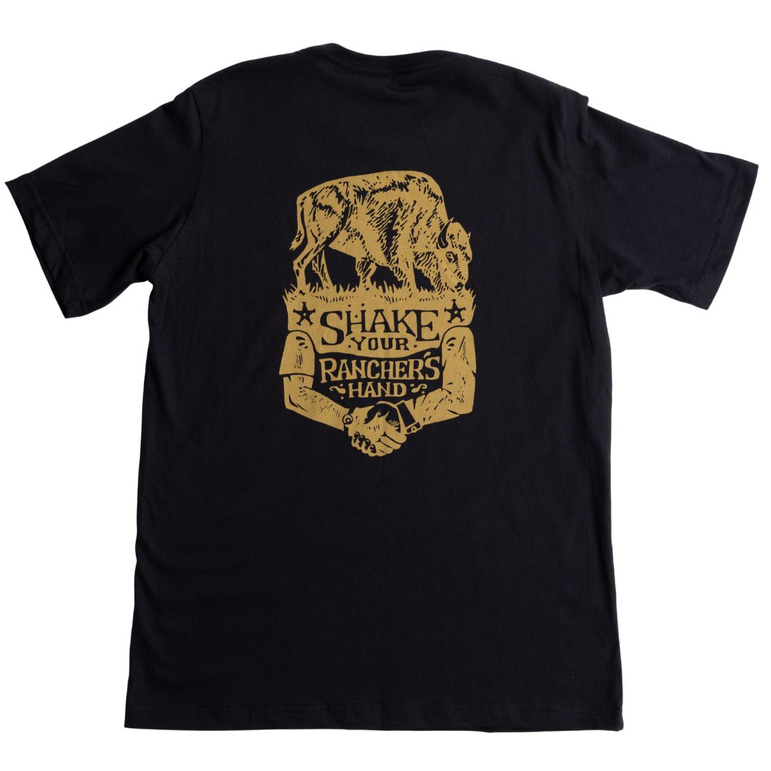 Bison Rancher's Handshake Tee