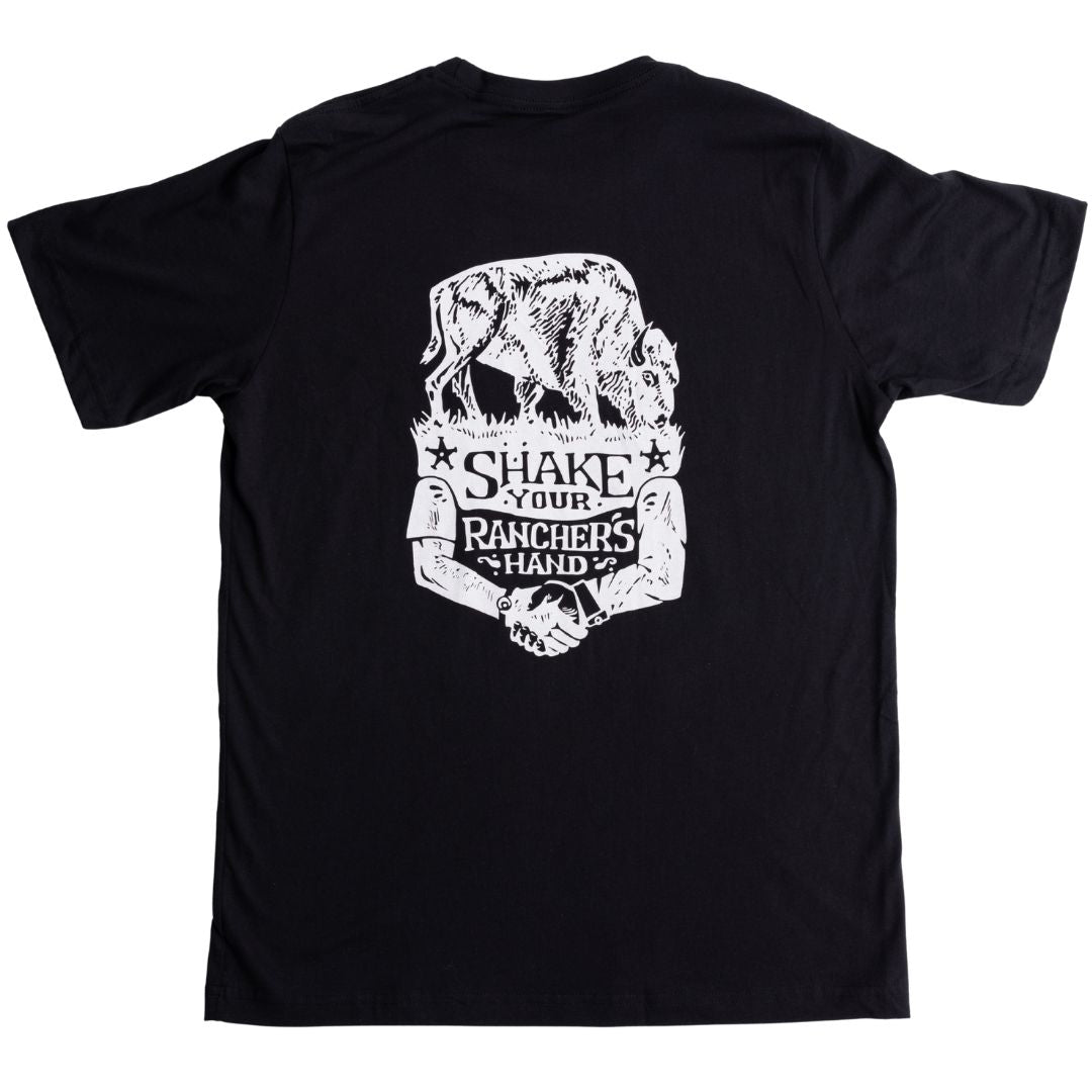 Bison Rancher's Handshake Tee