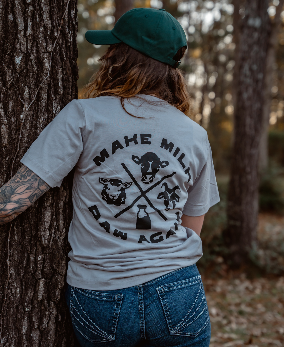 Make Milk Raw Again Emblem Tee