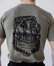 Bison Rancher's Handshake Tee