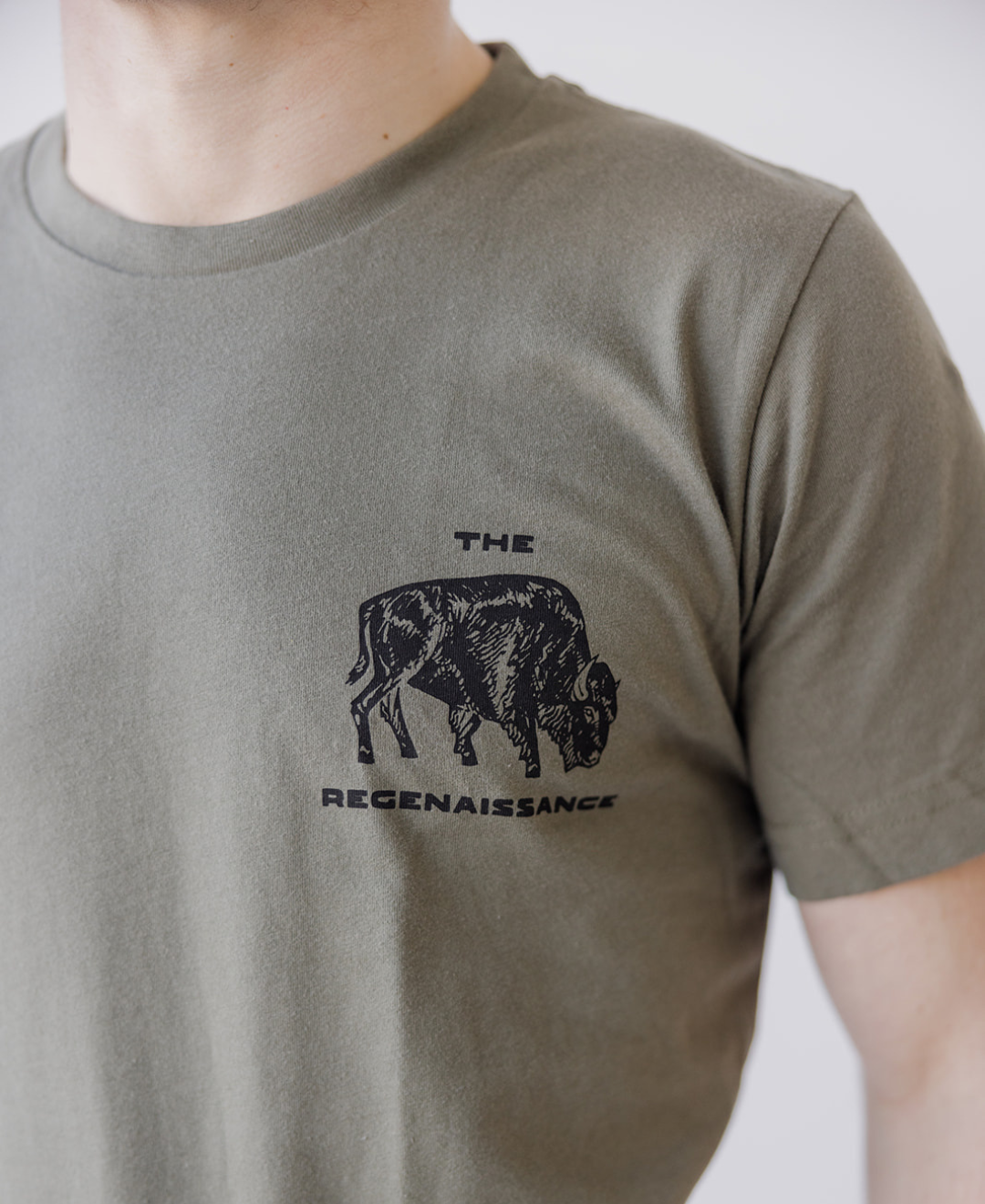 Bison Rancher's Handshake Tee