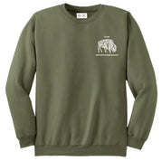Bison Crewneck Sweatshirt - Rosemary - The Regenaissance
