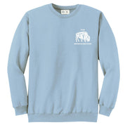 Bison Crewneck Sweatshirt - Sky Blue - The Regenaissance