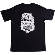 Bison Rancher's Handshake Tee - Black/White - The Regenaissance