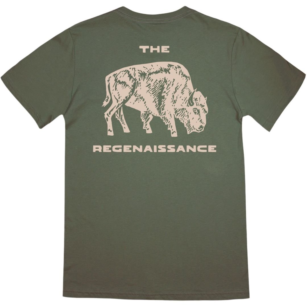 Bison Tee - Rosemary - The Regenaissance