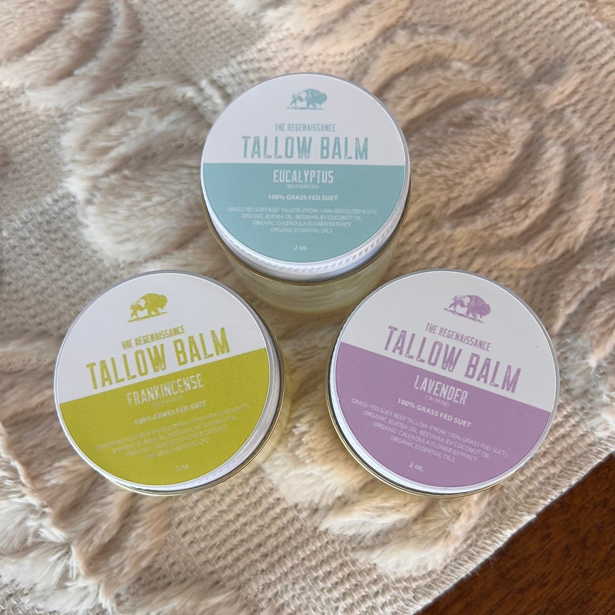 Grass - Fed Suet Tallow Balm - Frankincense - The Regenaissance