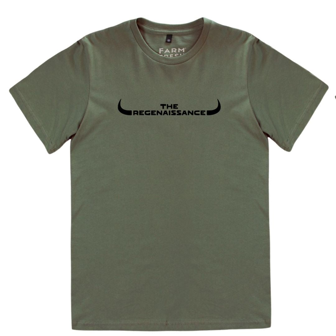 Longhorn Rancher's Handshake Tee - Rosemary - The Regenaissance