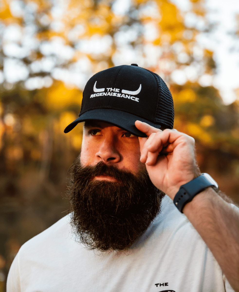 Longhorn Trucker Hat - Black - The Regenaissance