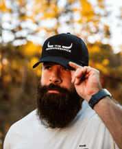 Longhorn Trucker Hat - Black - The Regenaissance