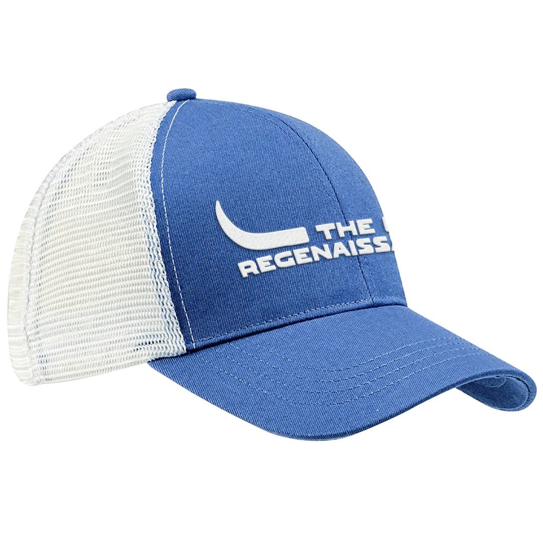 Longhorn Trucker Hat - Blue - The Regenaissance