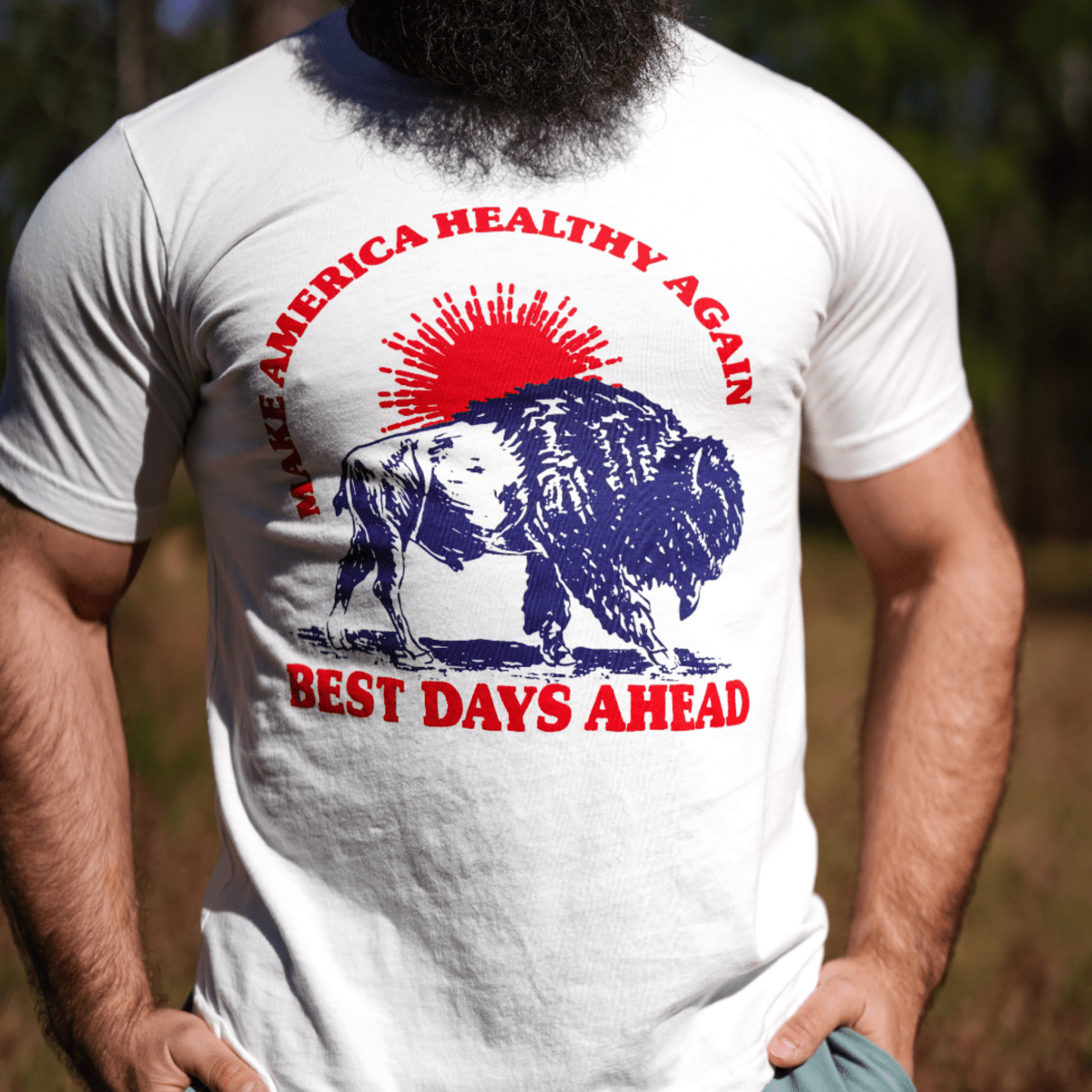 Make America Healthy Again Best Days Ahead Tee - Eggshell - The Regenaissance