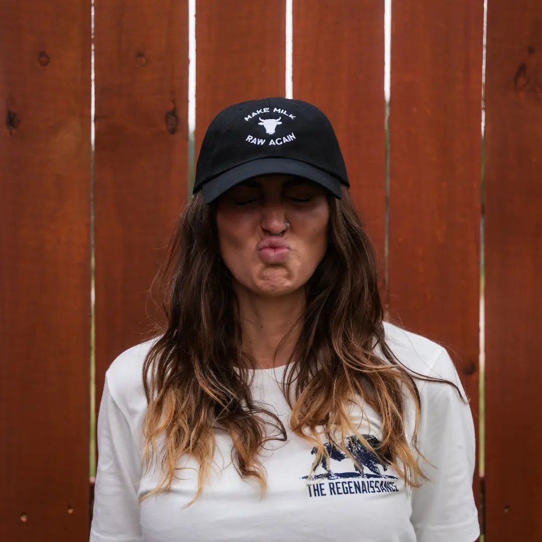 Make Milk Raw Again Cow Cap - Black - The Regenaissance