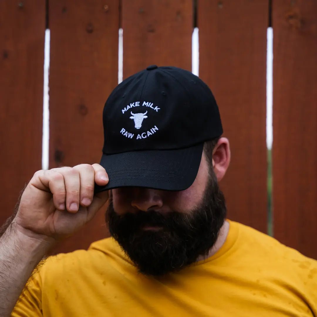 Make Milk Raw Again Cow Cap - Black - The Regenaissance