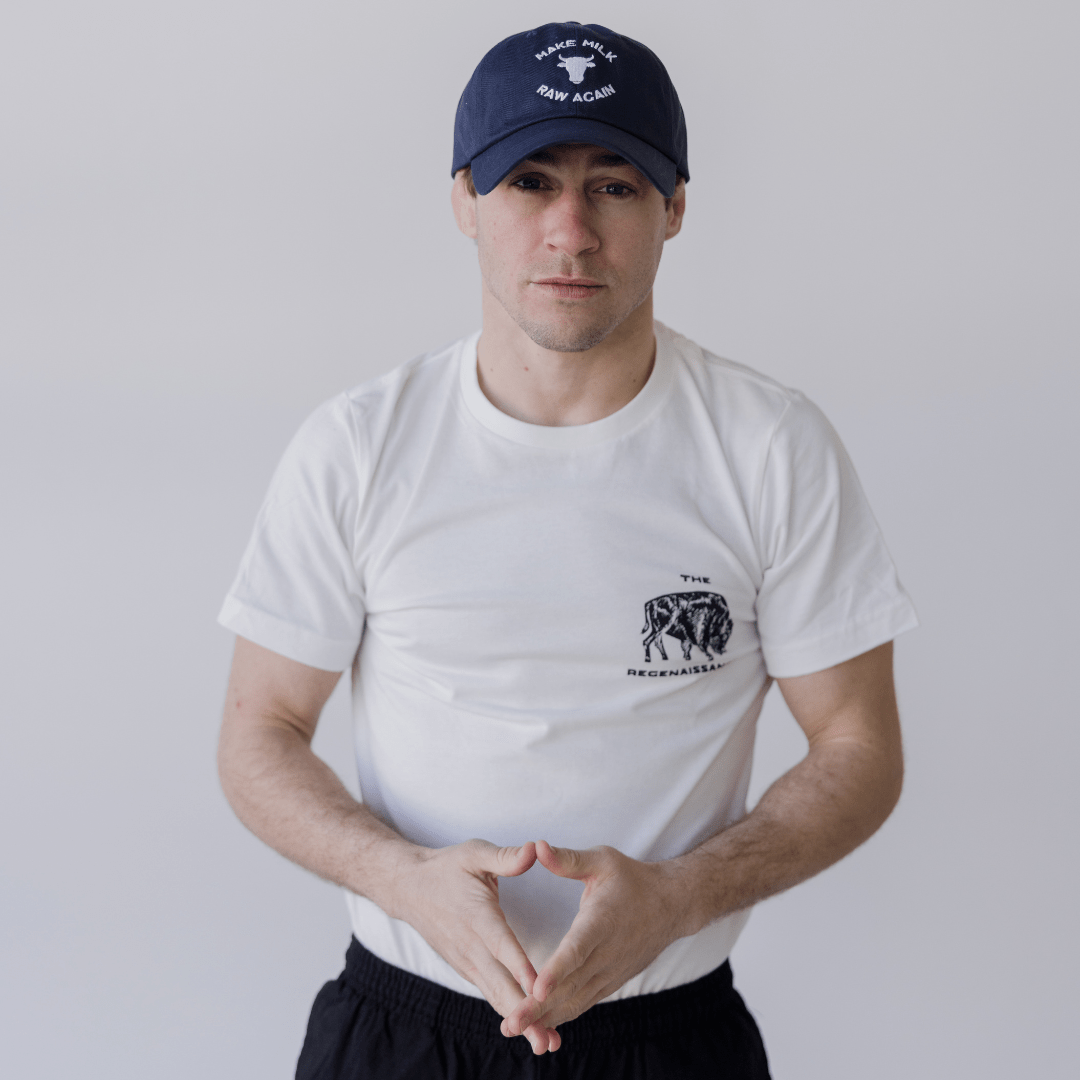 Make Milk Raw Again Cow Cap - Navy - The Regenaissance