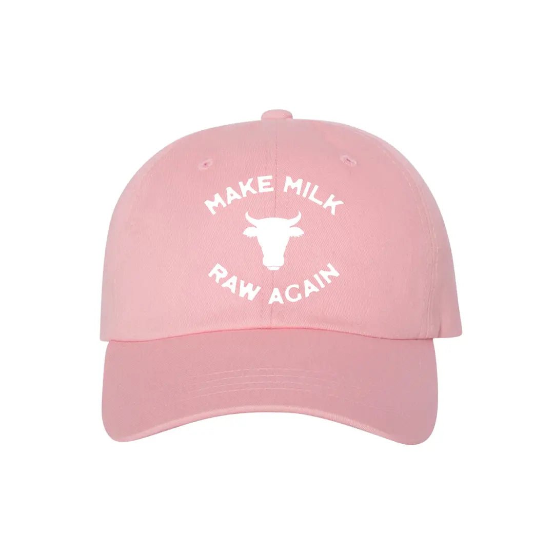 Make Milk Raw Again Cow Cap - Pink - The Regenaissance