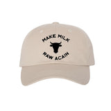 Make Milk Raw Again Cow Cap - Stone