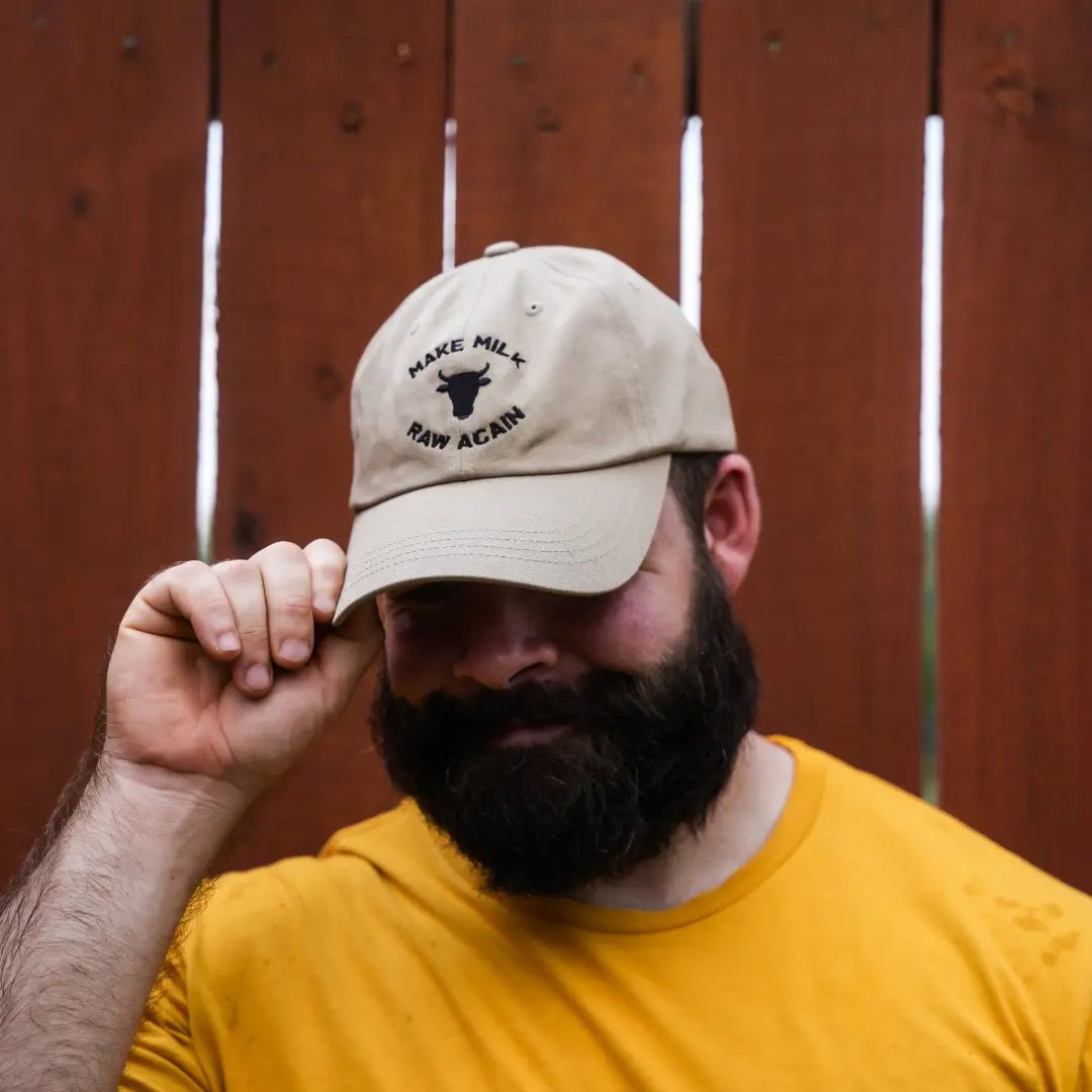 Make Milk Raw Again Cow Cap - Stone - The Regenaissance