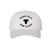 Make Milk Raw Again Cow Cap - White - The Regenaissance