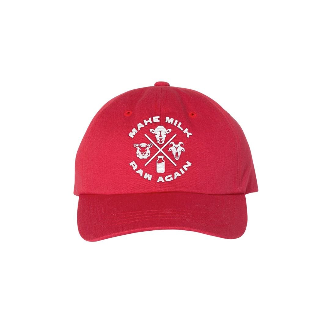 Make Milk Raw Again Trinity Cap - Cranberry - The Regenaissance