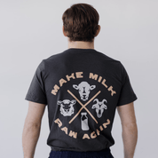 Make Milk Raw Again Trinity Tee - Gunpowder - The Regenaissance