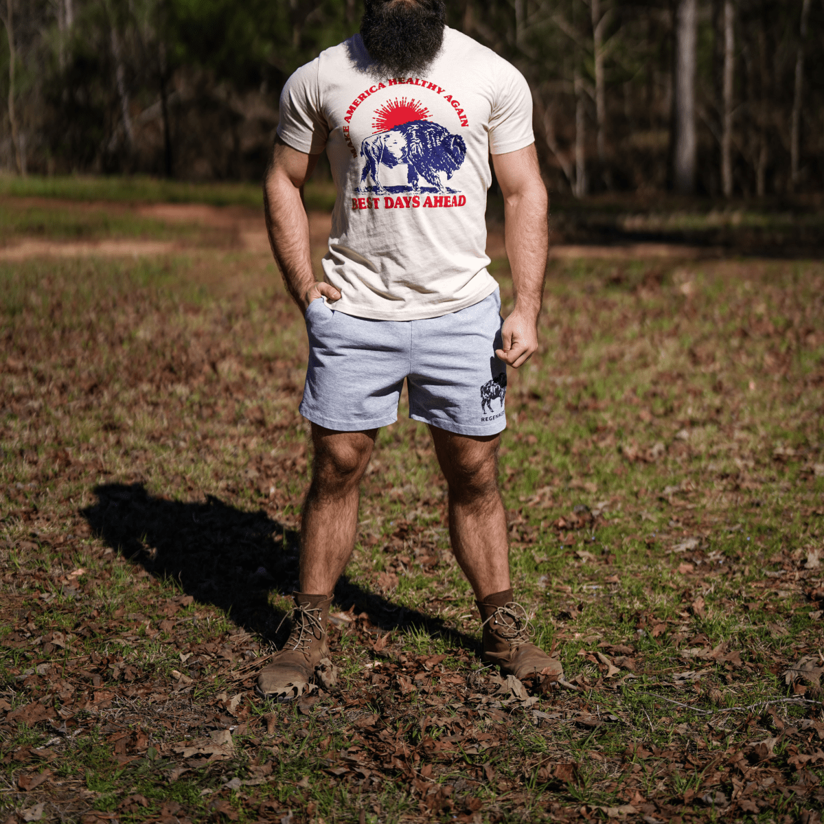 Men's Bison Shorts - Gray - The Regenaissance