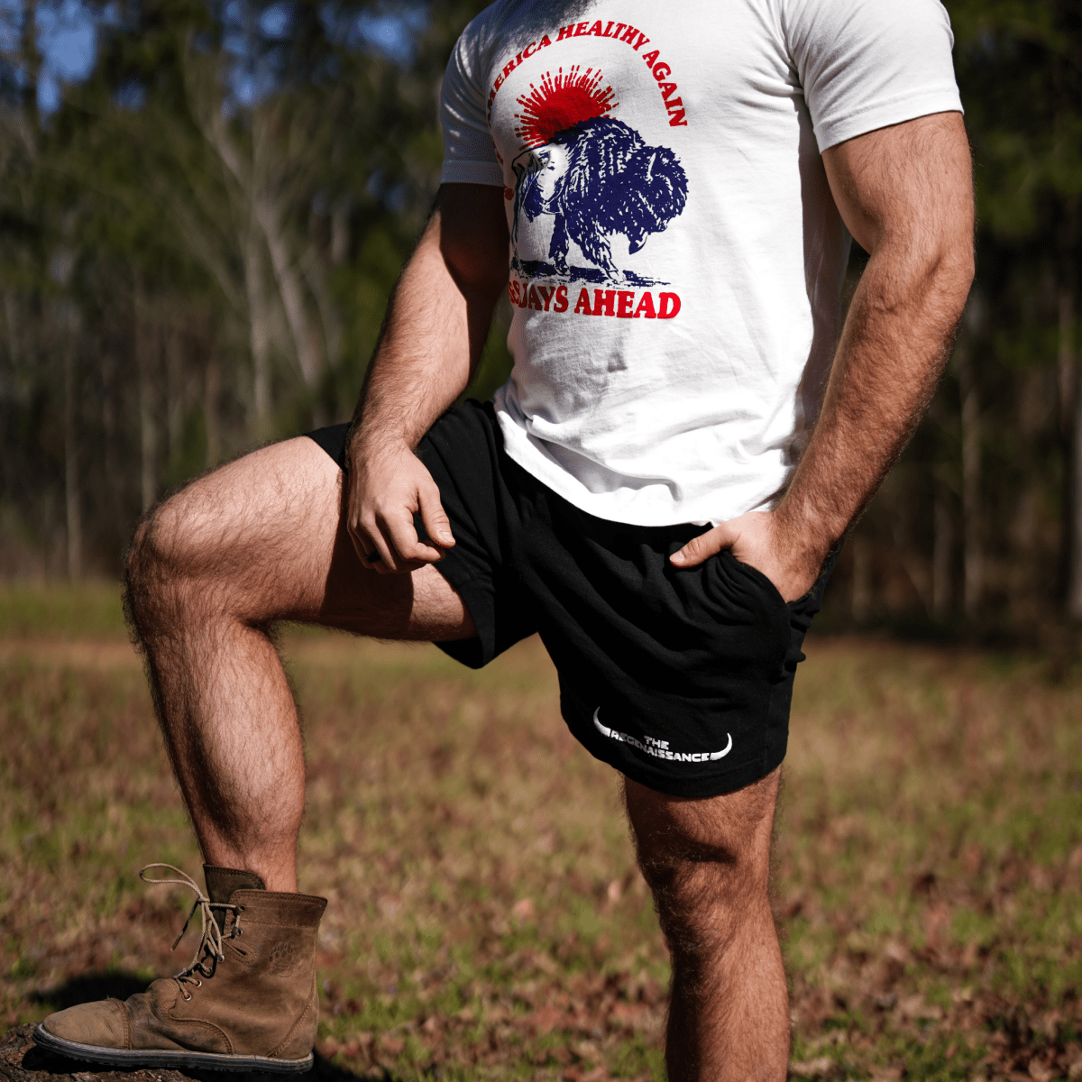 Men's Longhorn Shorts - Black - The Regenaissance