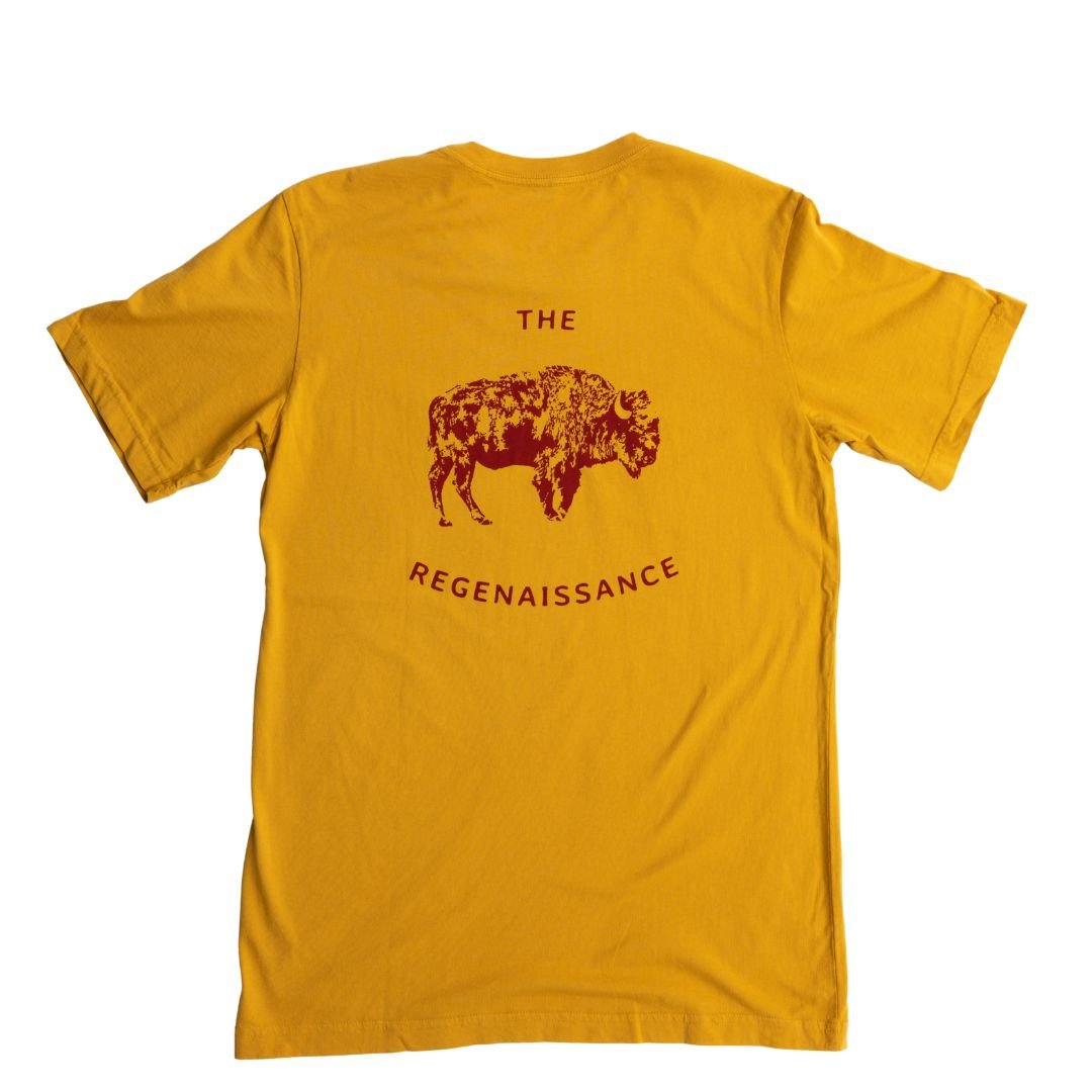 OG Bison Tee - Mustard - The Regenaissance