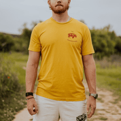 OG Bison Tee - Mustard - The Regenaissance