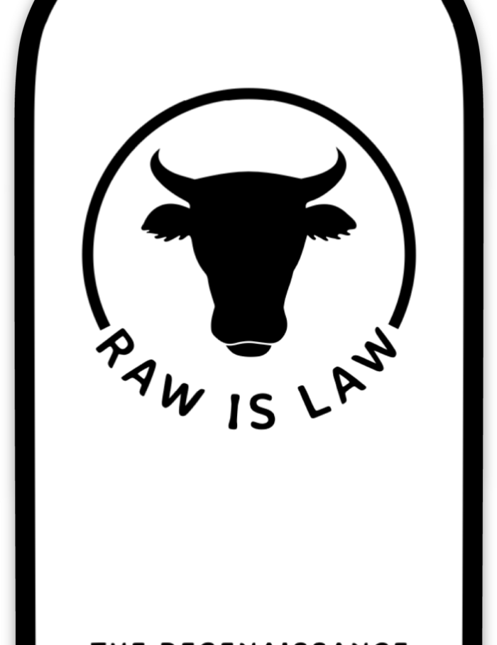 Raw Is Law Sticker - The Regenaissance