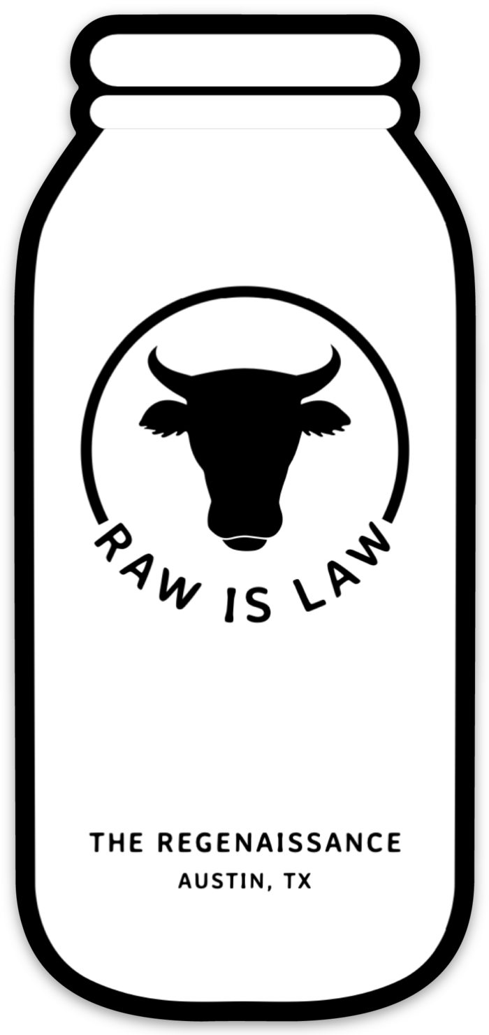 Raw Is Law Sticker