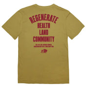 Regenerate Agriculture Tee - Mustard - The Regenaissance