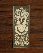 Shake Your Rancher's Hand Sticker - The Regenaissance