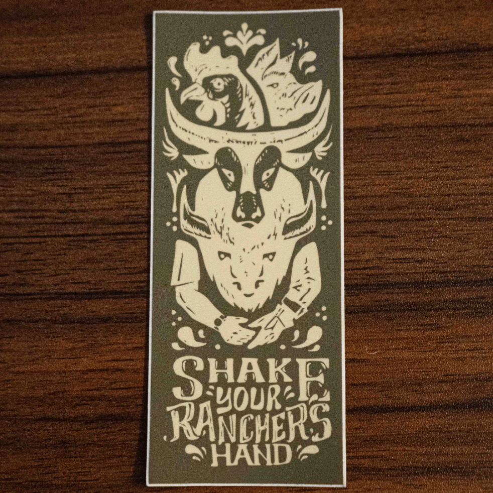 Shake Your Rancher's Hand Sticker - The Regenaissance
