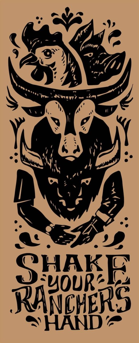 Shake Your Rancher's Hand Sticker - The Regenaissance