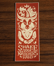 Shake Your Rancher's Hand Sticker - The Regenaissance