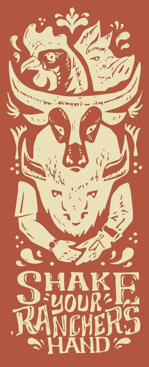 Shake Your Rancher's Hand Sticker - The Regenaissance