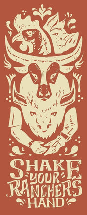 Shake Your Rancher's Hand Sticker - The Regenaissance