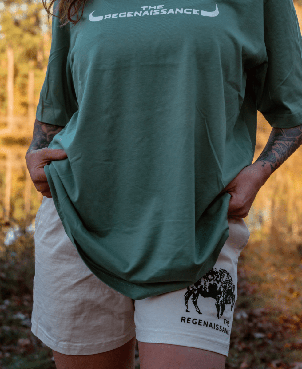 Women's Bison Shorts - Creme - The Regenaissance